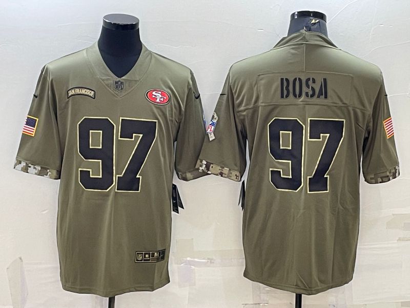 Men San Francisco 49ers #97 Bosa Green 2022 Vapor Untouchable Limited Nike NFL Jersey